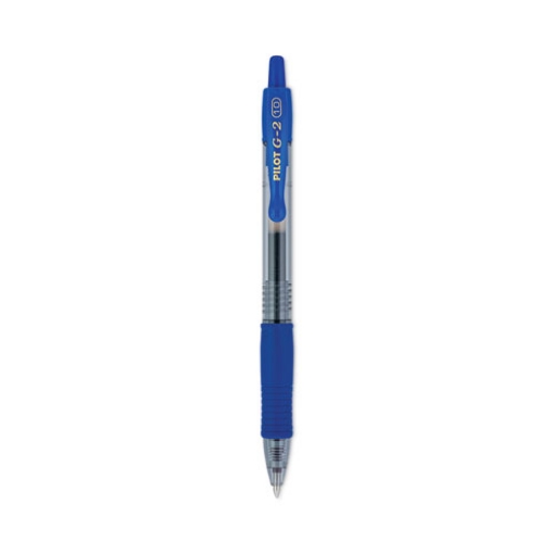 Picture of G2 Premium Gel Pen, Retractable, Bold 1 mm, Blue Ink, Smoke/Blue Barrel, Dozen