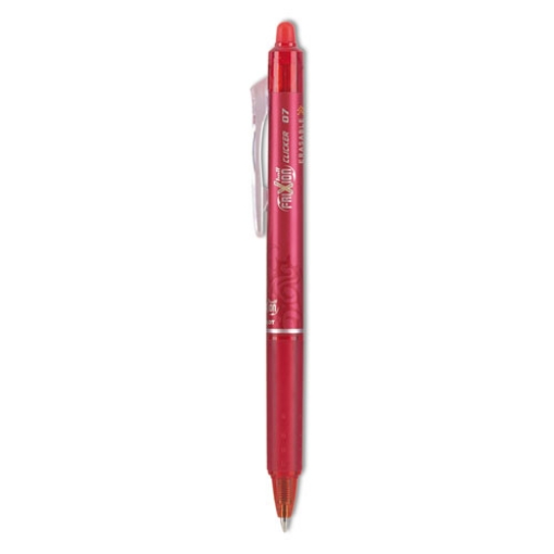 Picture of Frixion Clicker Erasable Gel Pen, Retractable, Fine 0.7 Mm, Red Ink, Red Barrel