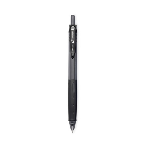 Picture of G-Knock BeGreen Gel Pen, Retractable, Fine 0.7 mm, Black Ink, Smoke/Black Barrel, Dozen