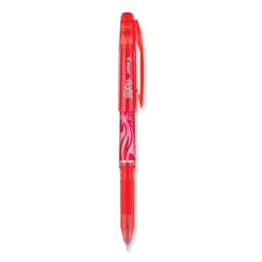 Picture of FriXion Point Erasable Gel Pen, Stick, Extra-Fine 0.5 mm, Red Ink, Red/Silver/Transparent Red Barrel