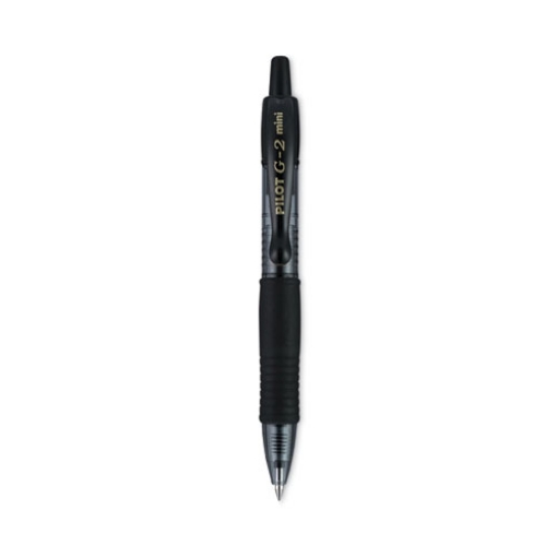 Picture of G2 Mini Gel Pen, Retractable, Fine 0.7 mm, Black Ink, Smoke/Black Barrel, 4/Pack