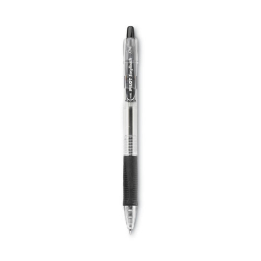 Picture of Easytouch Ballpoint Pen, Retractable, Fine 0.7 Mm, Black Ink, Clear Barrel, Dozen