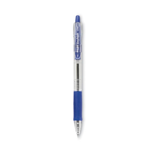 Picture of Easytouch Ballpoint Pen, Retractable, Fine 0.7 Mm, Blue Ink, Clear Barrel, Dozen