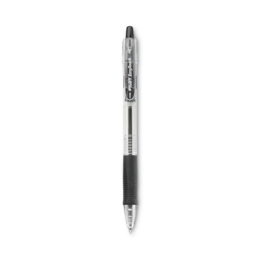 Picture of Easytouch Ballpoint Pen, Retractable, Medium 1 Mm, Black Ink, Clear Barrel, Dozen