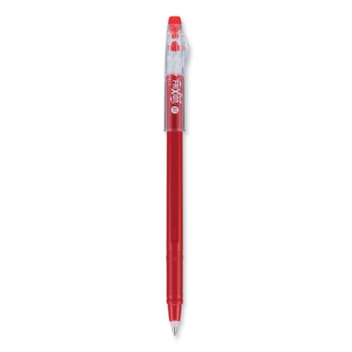 Picture of Frixion Colorsticks Erasable Gel Pen, Clipless Stick, Fine 0.7 Mm, Red Ink, Red Barrel, Dozen