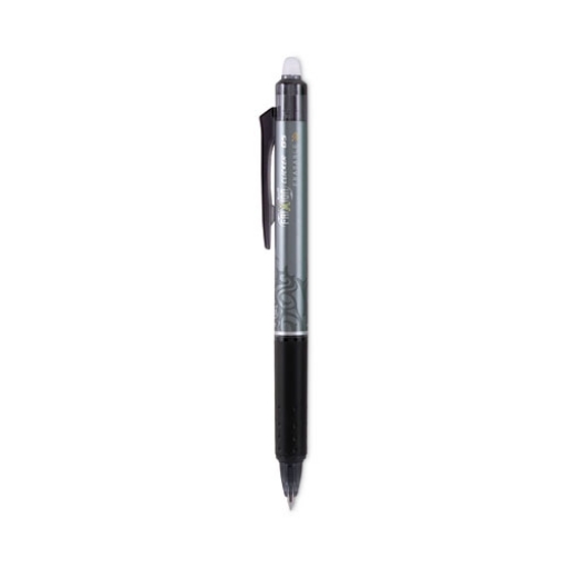 Picture of Frixion Clicker Erasable Gel Pen, Retractable, Extra-Fine 0.5 Mm, Black Ink, Black Barrel, Dozen