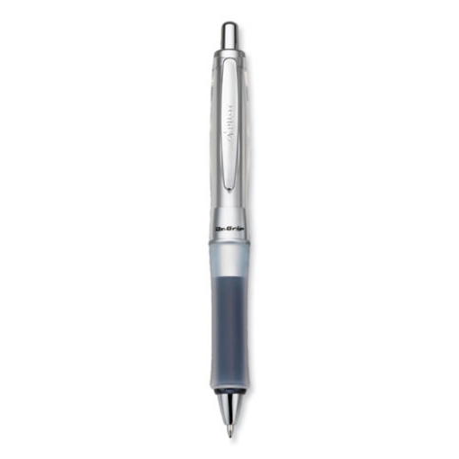 Picture of Dr. Grip Center Of Gravity Ballpoint Pen, Retractable, Medium 1 Mm, Black Ink, Silver/charcoal Grip Barrel