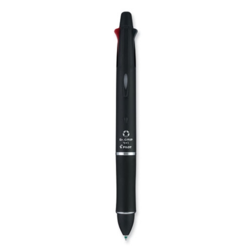 Picture of Dr. Grip 4 + 1 Multi-Color Ballpoint Pen/pencil, Retractable, 0.7 Mm Pen/0.5mm Pencil, Black/blue/green/red Ink, Black Barrel