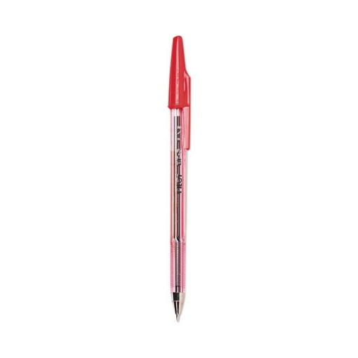 Picture of Better Ballpoint Pen, Stick, Fine 0.7 Mm, Red Ink, Translucent Red Barrel, Dozen