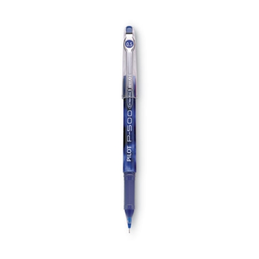 Picture of Precise P-500 Gel Pen, Stick, Extra-Fine 0.5 Mm, Blue Ink, Blue Barrel, Dozen