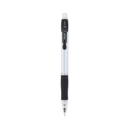 Picture of G2 Mechanical Pencil, 0.5 mm, HB (#2), Black Lead, Clear/Black Barrel, Dozen