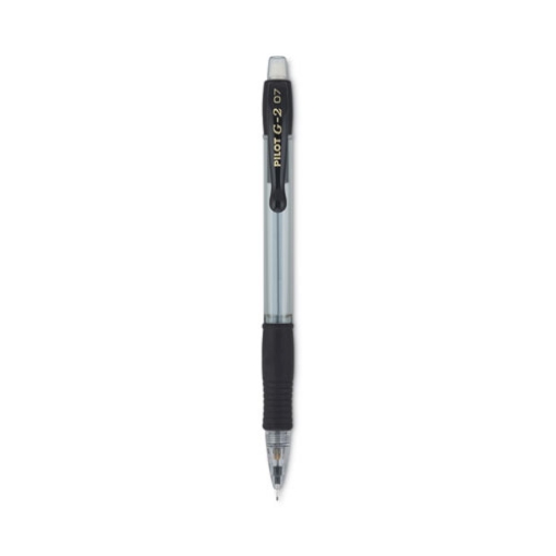 Picture of G2 Mechanical Pencil, 0.7 mm, HB (#2), Black Lead, Clear/Black Barrel, Dozen