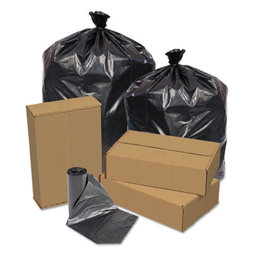 Picture of Eco Strong Can Liners, 45 Gal, 1.5 Mil, 40" X 46", Black, 100/carton