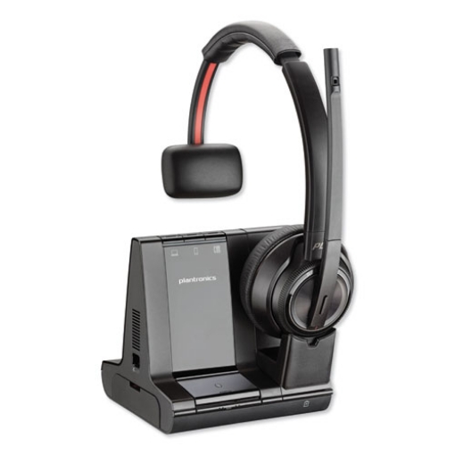 Picture of savi w8210m monaural over the head headset, black