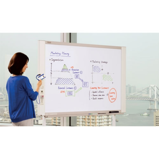 Picture of Email-Capable Copyboard, 58.3 x 39.4, Light Gray Plastic/Metal Frame