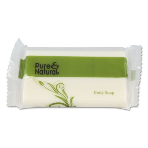 Picture of Body And Facial Soap, Fresh Scent, # 1 1/2 Flow Wrap Bar, 500/carton