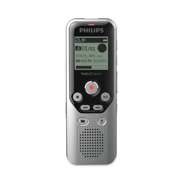 Picture of Voice Tracer DVT1250 Audio Recorder, 8 GB, Black/Silver