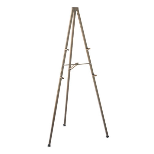 Picture of Tripod Display Easel, 72" High, Steel, Bronze