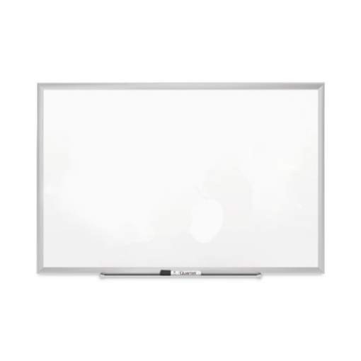 Picture of classic series porcelain magnetic dry erase board, 72 x 48, white surface, black aluminum frame