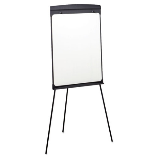 Picture of magnetic dry erase easel, 27 x 35, graphite surface, graphite plastic frame