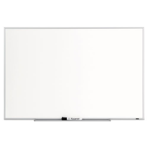 Picture of Dry Erase Board, 36 x 24, Melamine White Surface, Silver Aluminum Frame