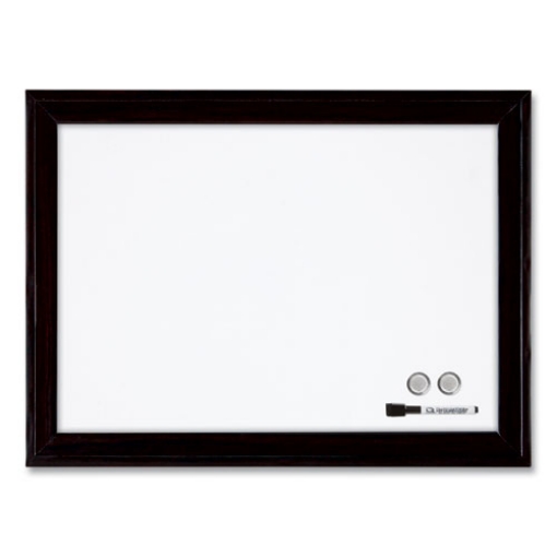 Picture of Home Decor Magnetic Dry Erase Board, 23 x 17, White Surface, Black Wood Frame