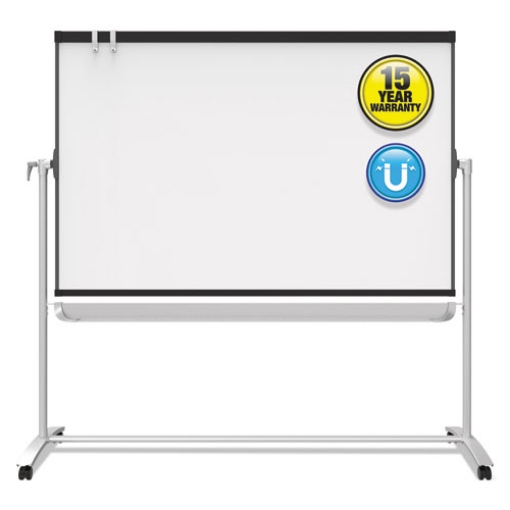 Picture of Prestige 2 Mobile Presentation Easel, 6 ft x 4 ft, Silver/Graphite