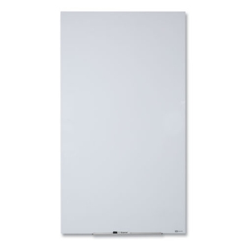 Picture of Invisamount Vertical Magnetic Glass Dry-Erase Boards, 28 X 50, White Surface