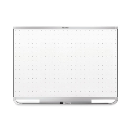 Picture of Prestige 2 Magnetic Total Erase Whiteboard, 48 x 36, White Surface, Silver Aluminum/Plastic Frame