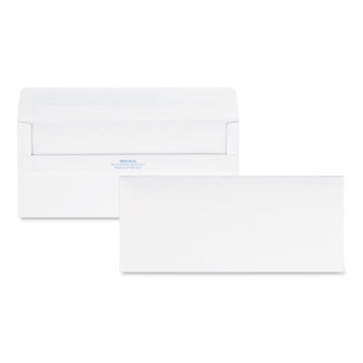 Picture of Redi-Seal Envelope, #10, Commercial Flap, Redi-Seal Adhesive Closure, 4.13 x 9.5, White, 500/Box