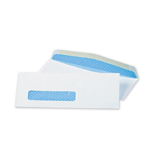 Picture of Security Tint Window Envelope, #8 5/8, Commercial Flap, Gummed Closure, 3.63 x 8.63, White, 500/Box