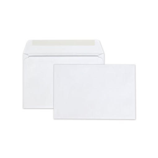 Picture of Open-Side Booklet Envelope, #6 1/2, Hub Flap, Gummed Closure, 6 X 9, White, 100/box