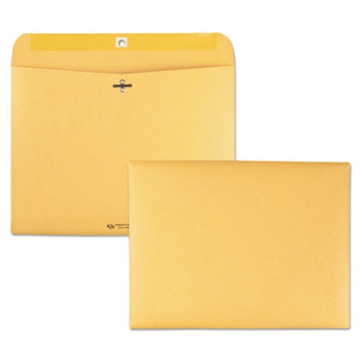 Picture of Redi-File Clasp Envelope, #90, Cheese Blade Flap, Clasp/gummed Closure, 9 X 12, Brown Kraft, 100/box