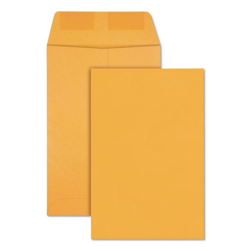 Picture of Catalog Envelope, 28 lb Bond Weight Kraft, #1, Square Flap, Gummed Closure, 6 x 9, Brown Kraft, 500/Box