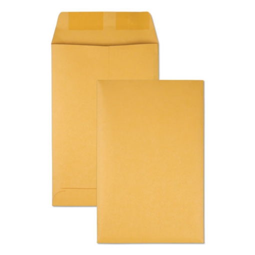 Picture of Catalog Envelope, 28 lb Bond Weight Kraft, #1 3/4, Square Flap, Gummed Closure, 6.5 x 9.5, Brown Kraft, 500/Box