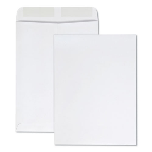 Picture of Catalog Envelope, 28 lb Bond Weight Kraft, #10 1/2, Square Flap, Gummed Closure, 9 x 12, White, 100/Box