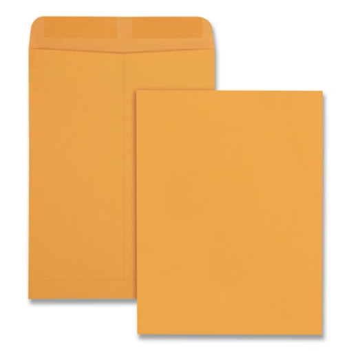 Picture of Catalog Envelope, 28 lb Bond Weight Kraft, #10 1/2, Square Flap, Gummed Closure, 9 x 12, Brown Kraft, 100/Box