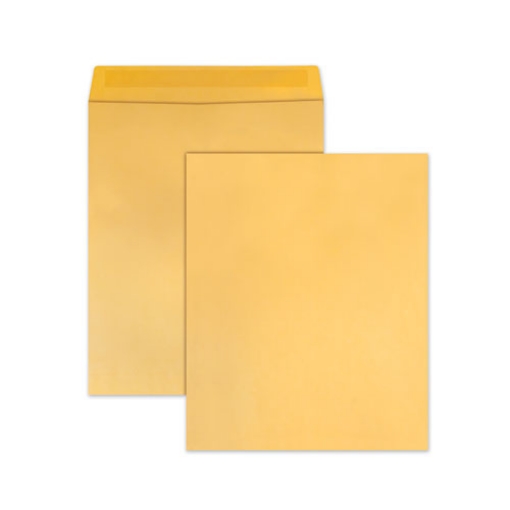 Picture of Jumbo Size Kraft Envelope, Cheese Blade Flap, Fold-Over Closure, 14 x 18, Brown Kraft, 25/Pack