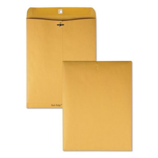 Picture of Park Ridge Kraft Clasp Envelope, #97, Square Flap, Clasp/Gummed Closure, 10 x 13, Brown Kraft, 100/Box