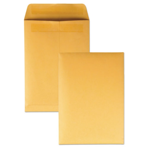 Picture of Redi-Seal Catalog Envelope, #6, Cheese Blade Flap, Redi-Seal Adhesive Closure, 7.5 x 10.5, Brown Kraft, 250/Box