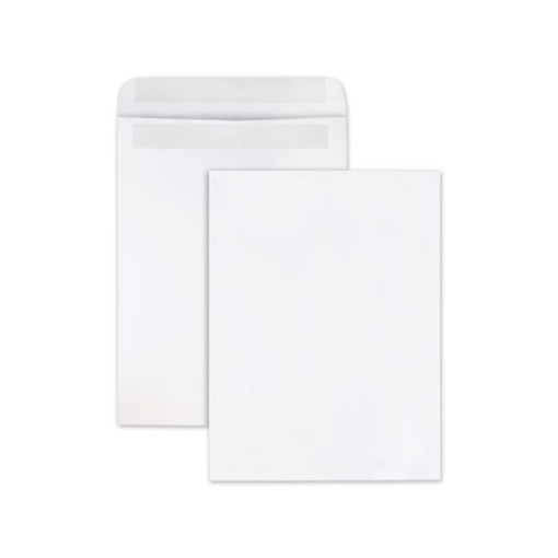 Picture of Redi-Seal Catalog Envelope, #10 1/2, Cheese Blade Flap, Redi-Seal Adhesive Closure, 9 x 12, White, Wove Finish, 100/Box