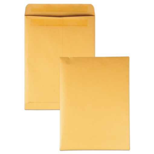 Picture of Redi-Seal Catalog Envelope, #10 1/2, Cheese Blade Flap, Redi-Seal Adhesive Closure, 9 x 12, Brown Kraft, 250/Box