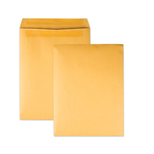 Picture of Redi-Seal Catalog Envelope, #12 1/2, Cheese Blade Flap, Redi-Seal Adhesive Closure, 9.5 x 12.5, Brown Kraft, 100/Box