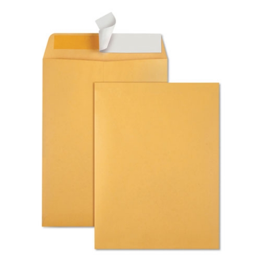 Picture of Redi-Strip Catalog Envelope, #10 1/2, Cheese Blade Flap, Redi-Strip Adhesive Closure, 9 x 12, Brown Kraft, 100/Box