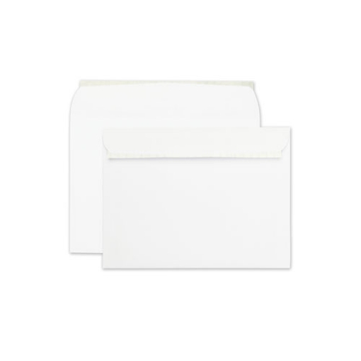 Picture of Open-Side Booklet Envelope, #10 1/2, Cheese Blade Flap, Redi-Strip Adhesive Closure, 9 x 12, White, 100/Box