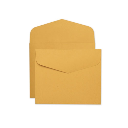 Picture of Open-Side Booklet Envelope, #13 1/2, Hub Flap, Gummed Closure, 10 x 12, Brown Kraft, 100/Box