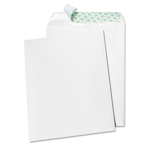 Picture of Tech-No-Tear Catalog Envelope, Paper Exterior, #10 1/2, Cheese Blade Flap, Self-Adhesive Closure, 9 x 12, White, 100/Box