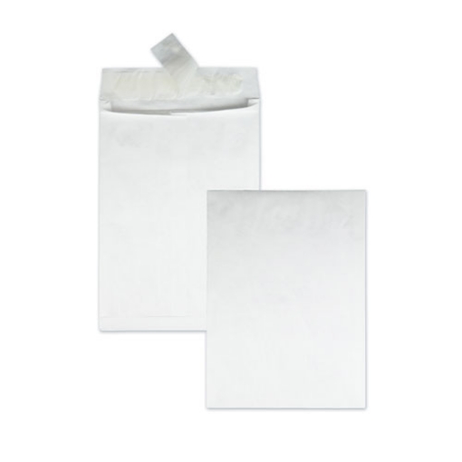 Picture of Heavyweight 18 lb Tyvek Open End Expansion Mailers, #13 1/2, Square Flap, Redi-Strip Adhesive Closure, 10 x 13, White, 100/CT