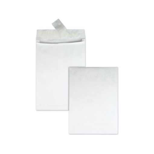 Picture of Lightweight 14 lb Tyvek Open End 1.5" Expansion Mailers, #13 1/2, Square Flap, Redi-Strip Closure, 10 x 13, White, 25/Box