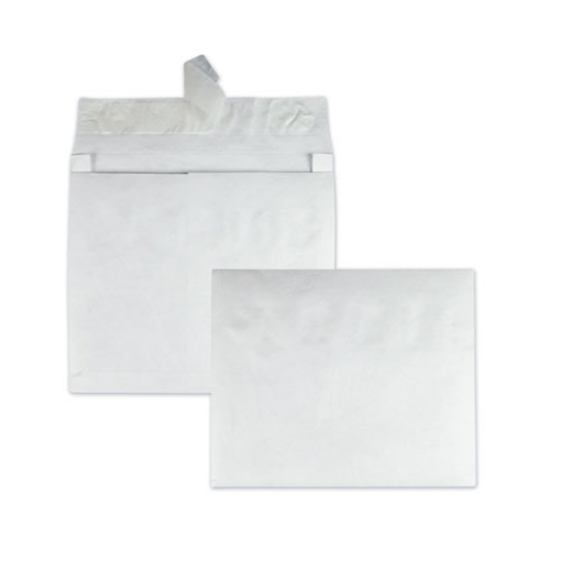 Picture of Lightweight 14 lb Tyvek Open End Expansion Mailers, #15, Square Flap, Redi-Strip Adhesive Closure, 10 x 15, White, 100/Carton